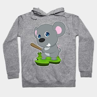 Mouse Baseball Baseball bat Sports Hoodie